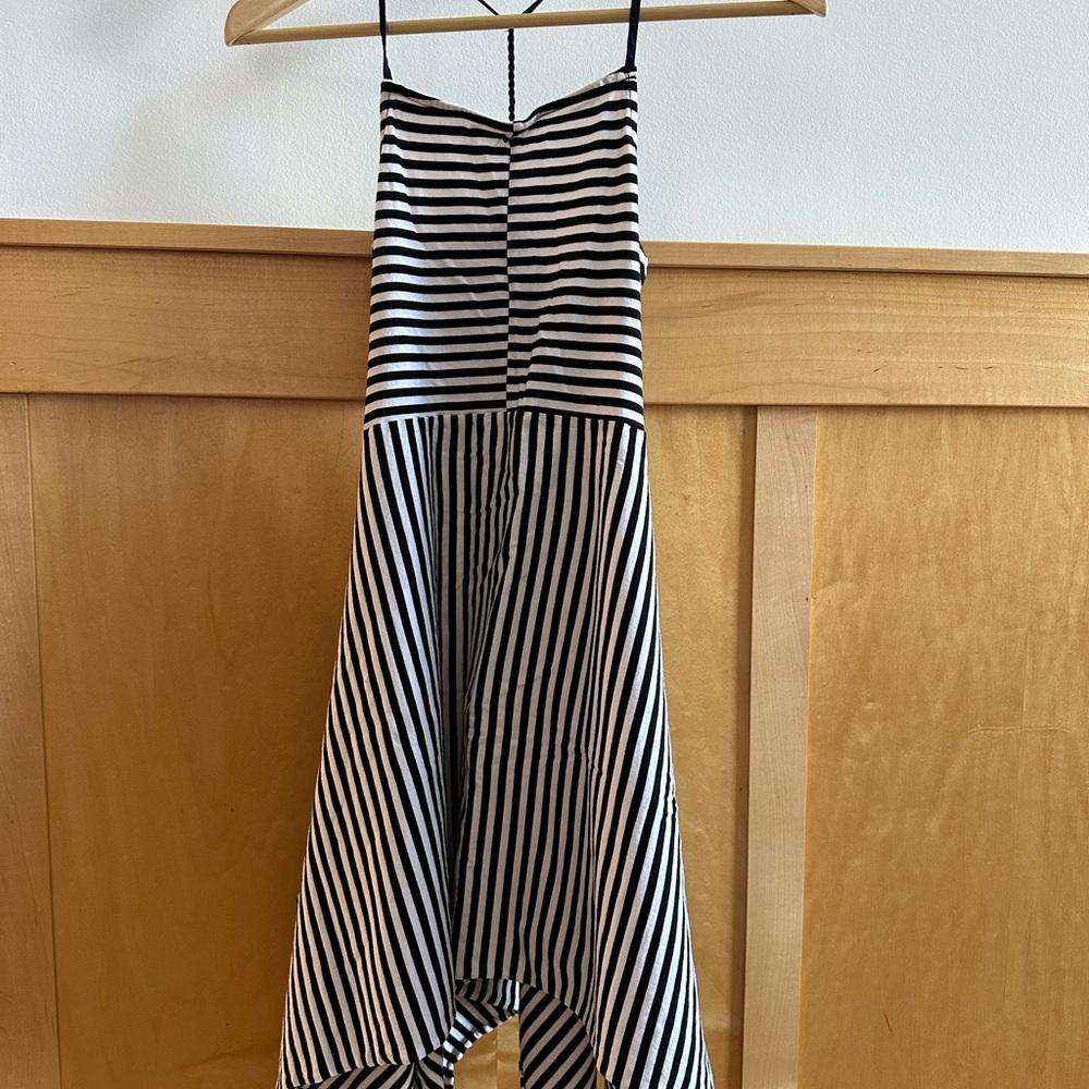Crewcuts Black and White Striped Top